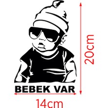 New Jargon Arabada Bebek Var Araba Sticker - Oto Sticker - Araba Sticker - 20 cm