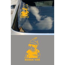 New Jargon Arabada Bebek Var Araba Sticker - Oto Sticker - Araba Sticker - 20 cm