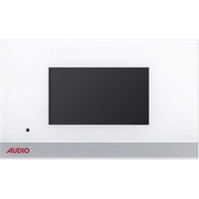 AUDIO 002604 4.3″ Görüntülü Diafon Ip - Lınux (Dokunmatik Ekranlı Alarmlı) Beyaz