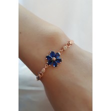 Lieza Kadın 925 Ayar Gümüş Çiçekli Bileklik