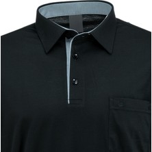 Oppland Erkek Gömlek Yaka Cepli Kısa Kollu Normal Kesim Tam Kalıp Premium Pamuklu Kumaş T-Shirt