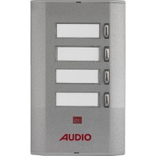 AUDIO 005233E E04 Yan Sıra Tek Butonlu Zil Paneli (Konsept) Kısa Panel 4' Lü