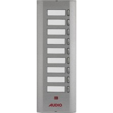 AUDIO 005233E E09 Yan Sıra Tek Butonlu Zil Paneli (Konsept) Kısa Panel 9' Lu