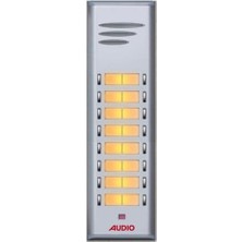 AUDIO 004849 E16 Çift Butonlu Zil Paneli (Basic) 16' Lı