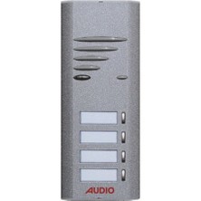 AUDIO 004813E E04 Tek Butonlu Zil Paneli (Konsept) 4' Lü