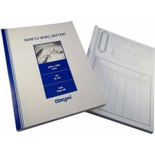 Özkan Borç Defteri Senetli Karton Kapak 160 Yaprak