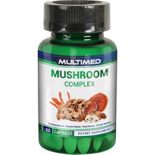 Multimed Mushroom Complex (Kordisep Reishi Shiitake Maitake) 60 Sert Kapsül