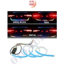 Hubstein Bagaj Altı Rgb LED Kayan Sinyalli 6 Fonksiyonlu Elastik LED 120 cm Selamlamalı LED KAYARLILED-120CM