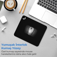 GoLite Siyah Mouse Pad 27x23 Cm Medium - Orta Boy Mousepad Klavye Fare Altlığı MP01