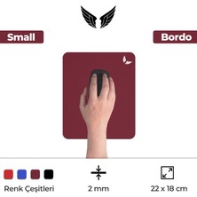 GoLite Bordo Mouse Pad 22x18 Cm Small - Küçük Boy Ofis Tipi Mousepad Klavye Fare Altlığı MP02