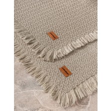 Cotton Box Bath Rug Set Bej 75X125 60X90