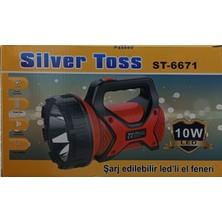 Silver Toss ST-6671 El Feneri Projektör Şarjlı 10W