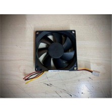 Keepro 8 cm 12 Volt Fan 12 Volt 8 cm 3 Pinli 20 cm Kablo Uzunluğu 80X80X25MM Fan