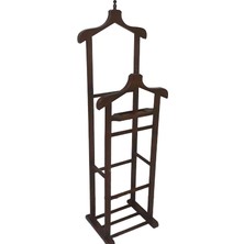 Dilsiz Uşak Çift Tepeli Havluluk Model Parlak Ceviz Askılık Kayın Torna Iskelet Havluluk El Yapım