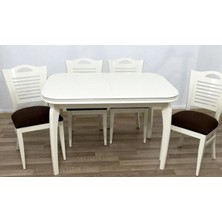 Masa ST MUZ ayak Merdiven Sandalye BabyFace Kumaş Model Parlak Lake Kayın Retro