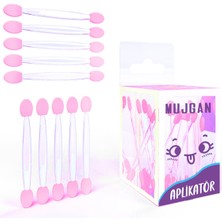 MUJGAN Far Fırçası 10 Adet Toz Pembe