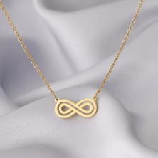 Nida Jewelry 925 Ayar Gümüş Sonsuzluk Kolye