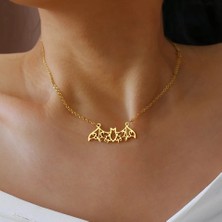 Nida Jewelry 925 Ayar Gümüş Yarasa Kolye