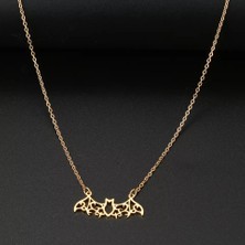 Nida Jewelry 925 Ayar Gümüş Yarasa Kolye