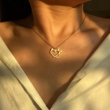 Nida Jewelry 925 Ayar Gümüş Şeytan Kalp Kolye