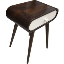 Bengi Ticaret Komodin Torna Retro Çekmece 1ADET Renk Porselen Kulp Kayın Torna Iskelet El Yapım