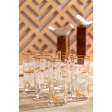 Anadolia Balık Motifli Cam Rakı Bardağı 6'lı Set