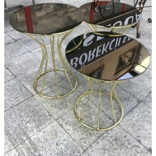 Bengi Ticaret Brc Kum Saat Zigon Model Düz Siyah Temper Metal Çelik Gold Renk Kaplama El Yapımı