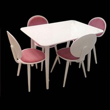 Masa-Sandalye ST RETRO Papel Takm model Kayın kaplama sandaly Açılır Parlak ceviz