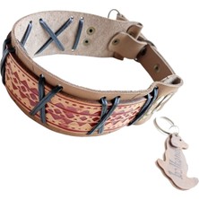 Balkonda Köpek boyun tasması deri vizon renk kalınlık:4mm genişlik:5cm boyun ölçüsü:27-46cm ayarlanabilir Dog collar T1-5