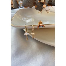 Fuya Design Bulut & Gökkuşağı Üçlü Küpe Seti