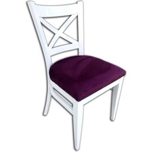 Sandalye ST ÇAPRAZ model Kayın Torna RETRO Ayak  Babyface kumaş Döşem Parlak Beyz