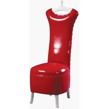 Dilsiz Uşak Kırmızı Elbise Model Kırmızı Rugan Suni Deri Kayın Ağacı Iskelet El Yapım