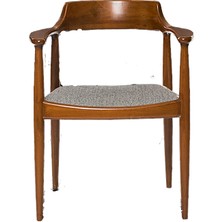 Sandalye 14220 ST Zus586-138 TAM EĞİK KOLÇAK Kayın14220 RETRO Ayk Ceviz KETEN kmş