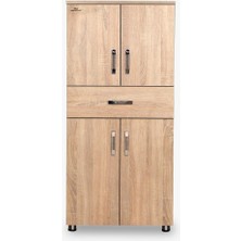 Bengi Ticaret Çok Amaçlı Dolap CARMEN130 cm  Hard Parlak Suntalem El Yapım