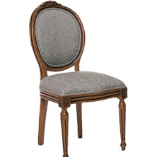 Sandalye ST MADALYON Kayın RETRO ayak Parlak ceviz Natüre Kuml Örgü Kumaş El yapı