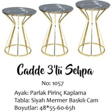 Bengi Ticaret Brc Cadde Zigon Model Metal Transmisyon Çelik Gold Renk Kaplam Siyah Mermer Temper Cam  El Yapım