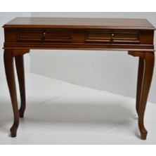 Bengi Ticaret Dresuar Çift Çekmece Kayın Lükens Aslan Ayak Model Ahşap Kayın Kaplama Natüre Ceviz Boya El Yapım