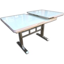 Bengi Ticaret Masa Ayak Japon Model Metal Nikelaj 80*130 Dikdörtgen Kelebek Yan Açılır Temper Cam El Yapım