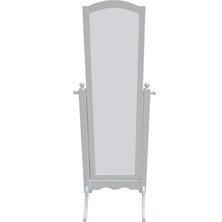 Bengi Ticaret Ayna Boy Dikdörtgen Model  Ahşap  Kayın ve Mdf Iskelet. Parlak Beyaz Lake El Yapım