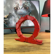 God Of War Omega Logo Figür - Çarpıcı Masa Aksesuarı