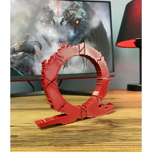 God Of War Omega Logo Figür - Çarpıcı Masa Aksesuarı