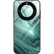 Hello-U Onur Için X40 5g / X9A 5g / Magic5 Lite 5g Temperli Cam+Tpu Şok Geçirmez Cam+Tpu Kapak Mermer Desen Baskı Telefon Kılıfı (Yurt Dışından)