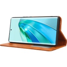 Hello-U Onur Için X9A 5g / X40 5g / Magic5 Lite 5g Vintage Pu Deri Cüzdan Stand Telefon Kılıfı Manyetik Toka Kapağı (Yurt Dışından)