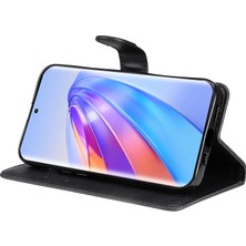 Hello-U Kt Deri Serisi-2 Şok Geçirmez Telefon Kılıfı Onur X40 5g / X9A 5g / Magic5 Lite 5g, Pu Deri Flip Cüzdan Kapağı Düz ​​renk Manyetik Kapatma Stand Telefon Kabuğu Kayış (Yurt Dışından)