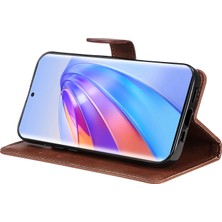 Hello-U Kt Deri Serisi-2 Şok Geçirmez Telefon Kılıfı Onur X40 5g / X9A 5g / Magic5 Lite 5g, Pu Deri Flip Cüzdan Kapağı Düz ​​renk Manyetik Kapatma Stand Telefon Kabuğu Kayış (Yurt Dışından)