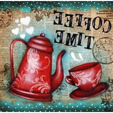 Kahve Zamanı Pixart Sanat  Elmas Mozaik Tablo Diamond Türkiye 51*51