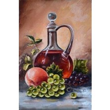 Şık Sürahi ve Meyveler Pixart Sanat  Elmas Mozaik Tablo Diamond Türkiye 36*53