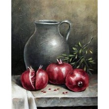 Kesik Nar Pixart Sanat Elmas Mozaik Tablo Diamond Türkiye  41*51