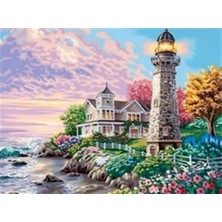 Deniz Feneri Pixart Sanat Elmas Mozaik Tablo Diamond Türkiye 53*40