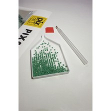 Kızıla Boyanmış Dolunay Pixart Sanat Elmas Mozaik Tablo Diamond Türkiye   36*58